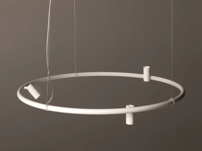 IRIS - LED swivel aluminium pendant lamp _ EGOLUCE