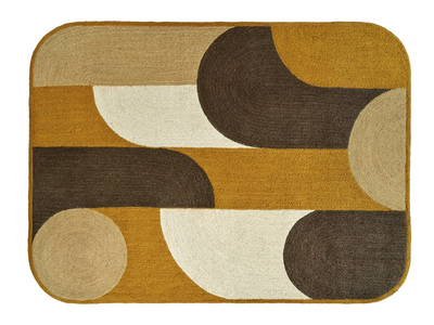 ACAPULCO - Rectangular jute rug with geometric shapes _ Élitis
