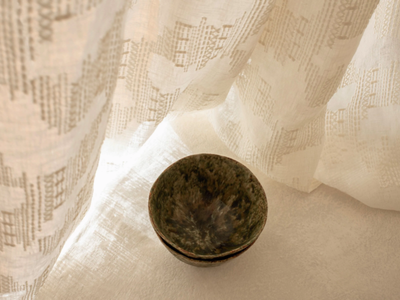 COPENHAGUE - PIA - Embroidered fabric for curtains _ Élitis