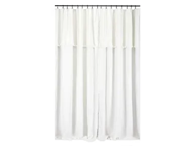 WHISPER - Solid-color linen curtain _ Élitis