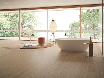 MIMESIS ECRU - Porcelain stoneware flooring with wood effect _ emilgroup