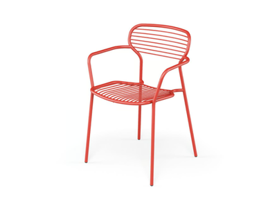 APERO - Steel garden chair with armrests _ Emu
