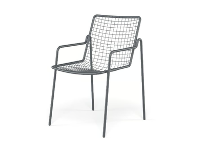 RIO R50 - Steel chair with armrests _ Emu