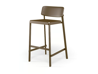 SHINE - Stackable high aluminium garden stool _ Emu