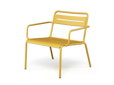 STAR - Aluminium garden armchair with armrests _ Emu