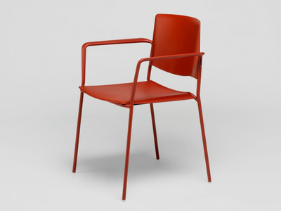 EMA 4L - Stackable polypropylene chair with armrests _ ENEA