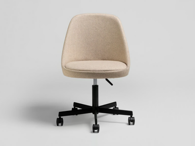 KAIAK OFFICE - Height-adjustable upholstered office chair with castors _ ENEA