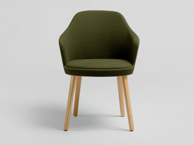 KAIAK - Upholstered chair with armrests _ ENEA