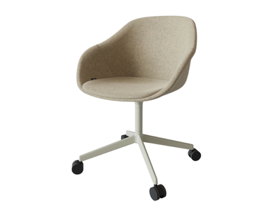 LORE CONFIDENT - With 4-spoke base chair with castors with armrests _ ENEA