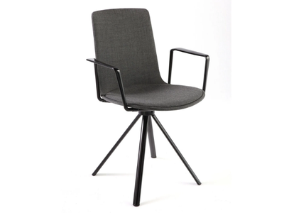 LOTTUS HIGH - Trestle-based chair with armrests _ ENEA