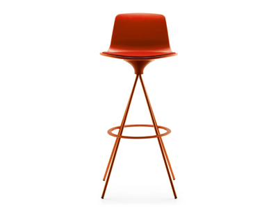 LOTTUS SPIN - Swivel trestle-based polypropylene stool _ ENEA