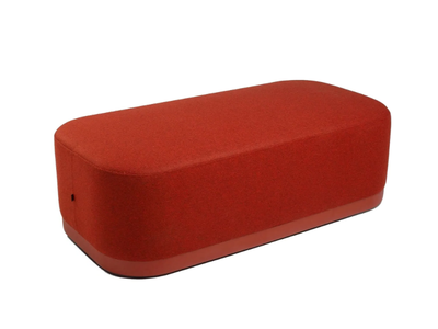 PUCK - Upholstered rectangular pouf _ ENEA
