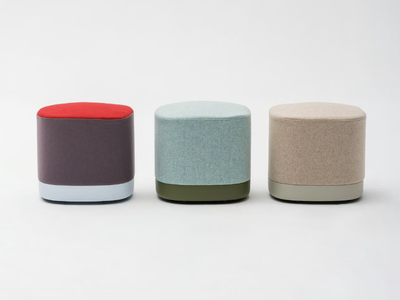 PUCK - Upholstered square pouf _ ENEA