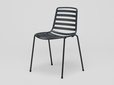 STREET - Stackable steel garden chair _ ENEA