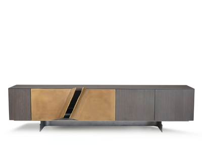 LEAF - Wooden sideboard with doors _ ENNE
