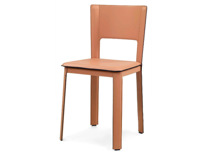ALEX 2.0 - Tanned leather chair _ ENRICO PELLIZZONI