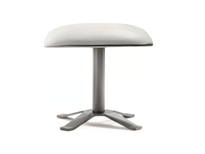 LULLABY - With 4-spoke base swivel tanned leather footstool _ ENRICO PELLIZZONI