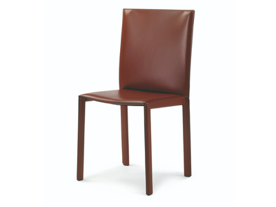 PASQUALINA - Tanned leather chair _ ENRICO PELLIZZONI