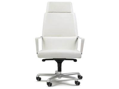 WEB - Height-adjustable swivel tanned leather executive chair _ ENRICO PELLIZZONI