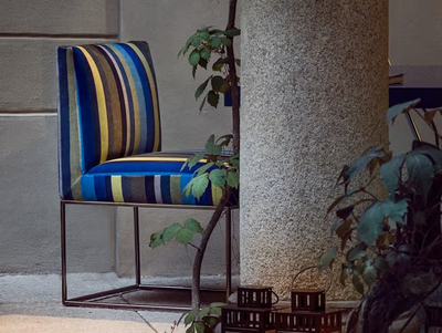 DEDALO - Fabric chair _ ERBA ITALIA