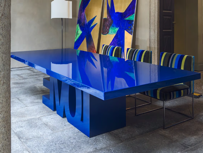 LOVE - Wooden table _ ERBA ITALIA
