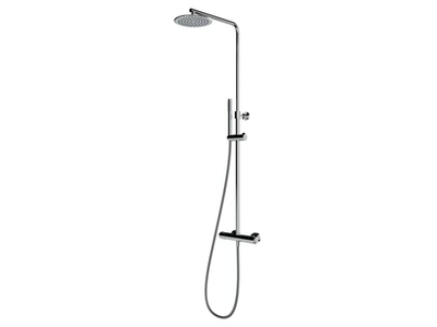 ROUND-T - Thermostatic shower panel with hand shower _ Ercos