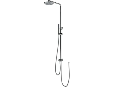 ROUND-T - Wall-mounted shower panel with hand shower _ Ercos
