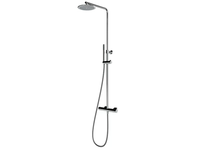 ROUND-T - Wall-mounted shower panel with hand shower _ Ercos