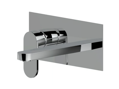 VERSILIA - 2 hole washbasin mixer with plate _ Ercos