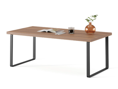 ANDANTE - Sled base rectangular wooden coffee table _ Ersa