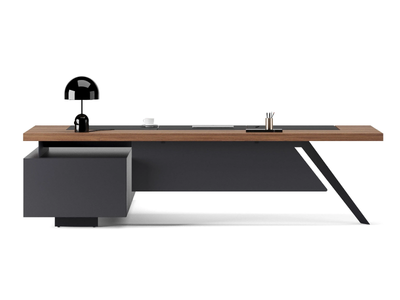 ARROW - L-shaped wooden executive desk with drawers _ Ersa