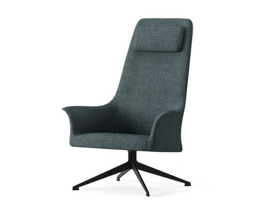 FOLD - Swivel fabric armchair high-back _ Ersa