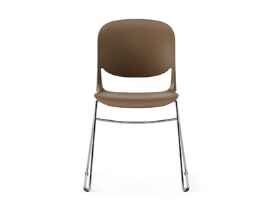 FORESTA - Sled base polypropylene and fabric chair with armrests _ Ersa