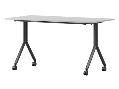 GAVINA - Sectional laminate office desk with flip-top with casters _ Ersa