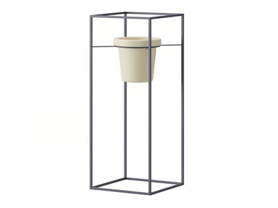 GRID - High square metal plant pot _ Ersa