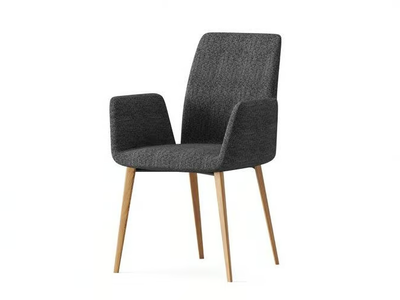 LARMES - Upholstered fabric chair with armrests _ Ersa