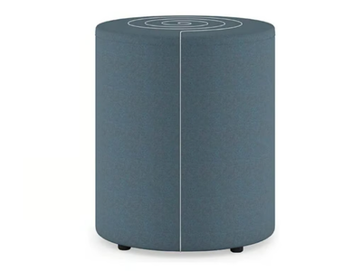SCROLL - Round fabric pouf _ Ersa