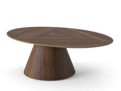 TEAR - Oval wooden coffee table _ Ersa