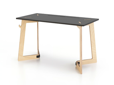 KARYA DESK SMALL - Rectangular workstation desk with cable management _ Esposit