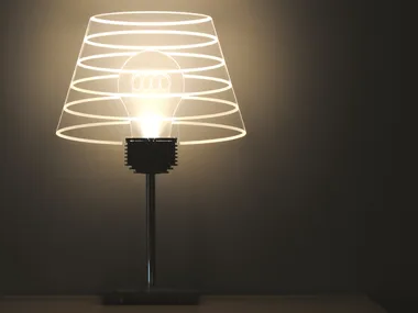CARA VECCHIA LAMPADINA ABAT-JOUR - LED table lamp _ Essenzialed