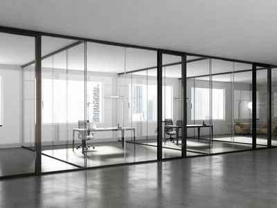 3-6-9 - Tempered glass office partition _ ESTEL GROUP