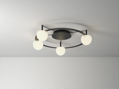 CIRC - LED glass ceiling lamp _ Estiluz