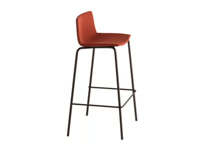 CUBA 1623M - High fabric stool with footrest _ Et al.