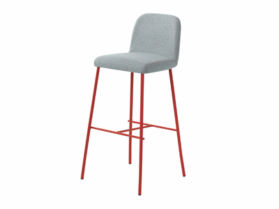 MYRA 654 - Upholstered fabric counter stool _ Et al.