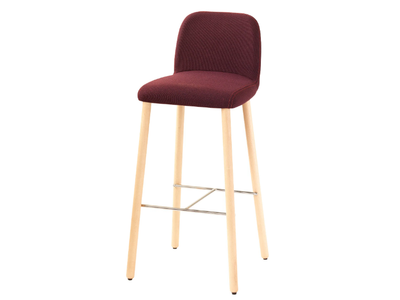 MYRA 658 - Upholstered fabric counter stool _ Et al.