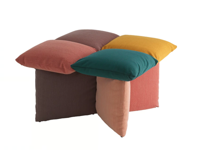 PILLOW 218 - Upholstered fabric stool _ Et al.