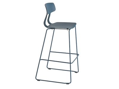 SNAP 1117 - Sled base high polypropylene stool with footrest _ Et al.