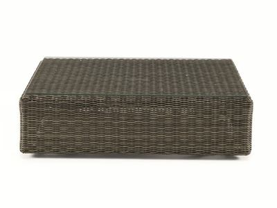 CUBE - Low Ethimo EtWick® garden side table _ Ethimo