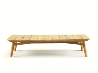 KNIT - Rectangular teak garden side table _ Ethimo