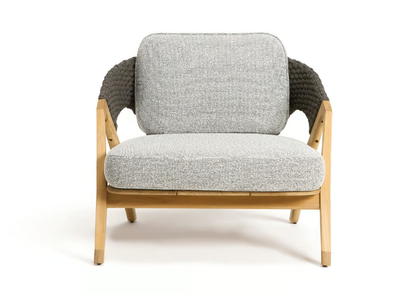 KNIT - Teak garden armchair with armrests _ Ethimo